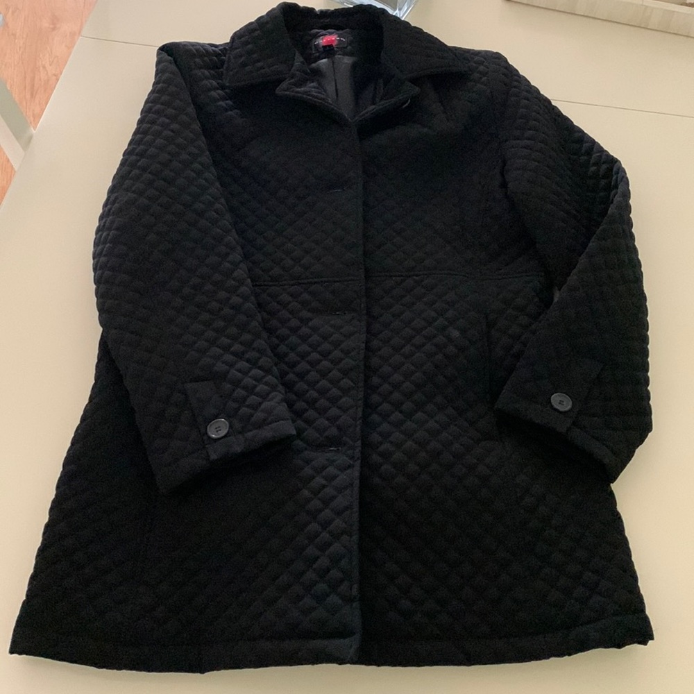 Gallery Black Quilted Women's Puffer Coat
